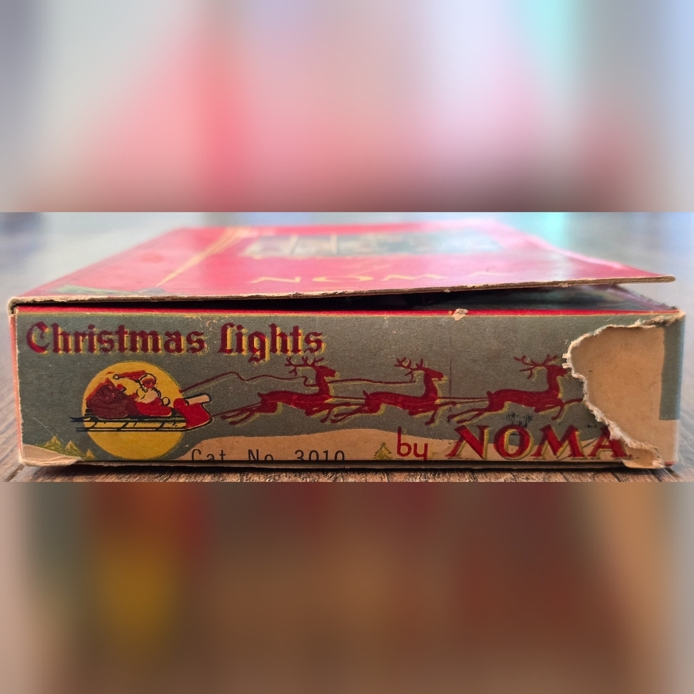 Vintage 1939 Christmas Lights By Noma in Original Box Bakelite C7 - Picture 7 of 8